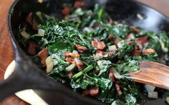 braised kale with bacon lidia bastianich