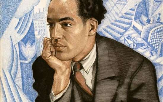 Langston Hughes, by Winold Reiss. (AP Photo/National Portrait Gallery)