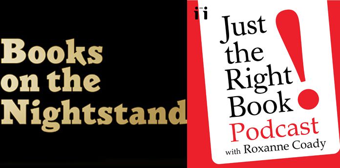 just the right book books on the nightstand