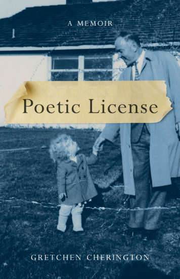 Poetic License: A Memoir by Gretchen Cherington