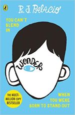 If you want a book to read aloud with the school-aged children in your life, everyone will enjoy Wonder by R.J. Palacio