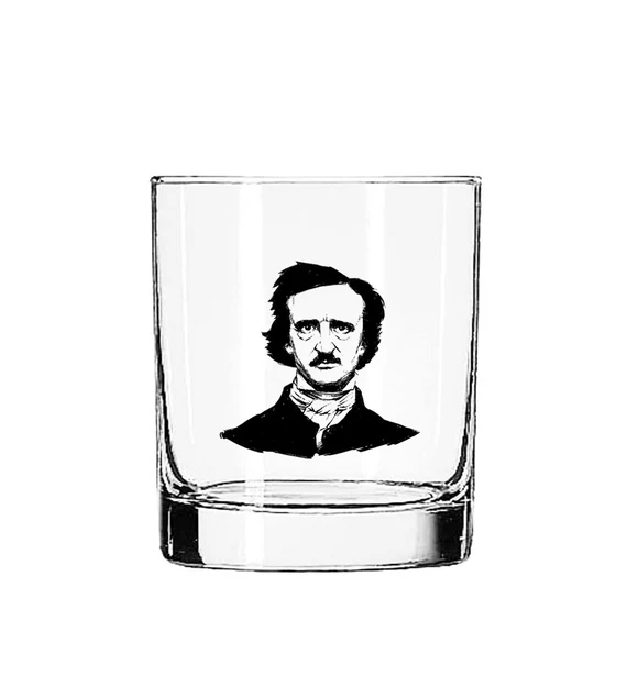 Edgar Allan Poe Glass Tumbler