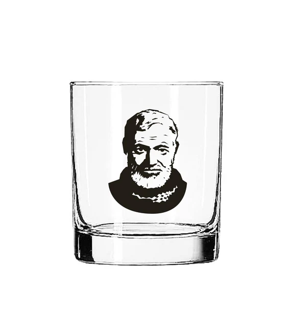 Ernest Hemingway Glass Tumbler