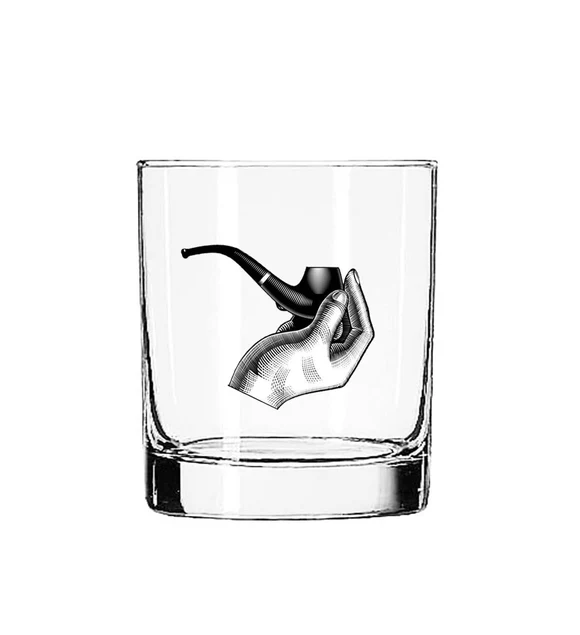 Sherlock Mystery Pipe Glass Tumbler