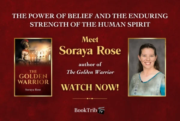 Feature art for BookTrib interview with author Soraya Rose about her historical novel The Golden Warrior