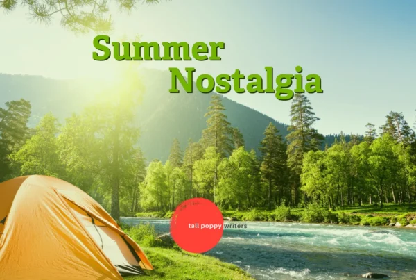 BookTrib feature art for Tall Poppy Writers article on sleepaway camps