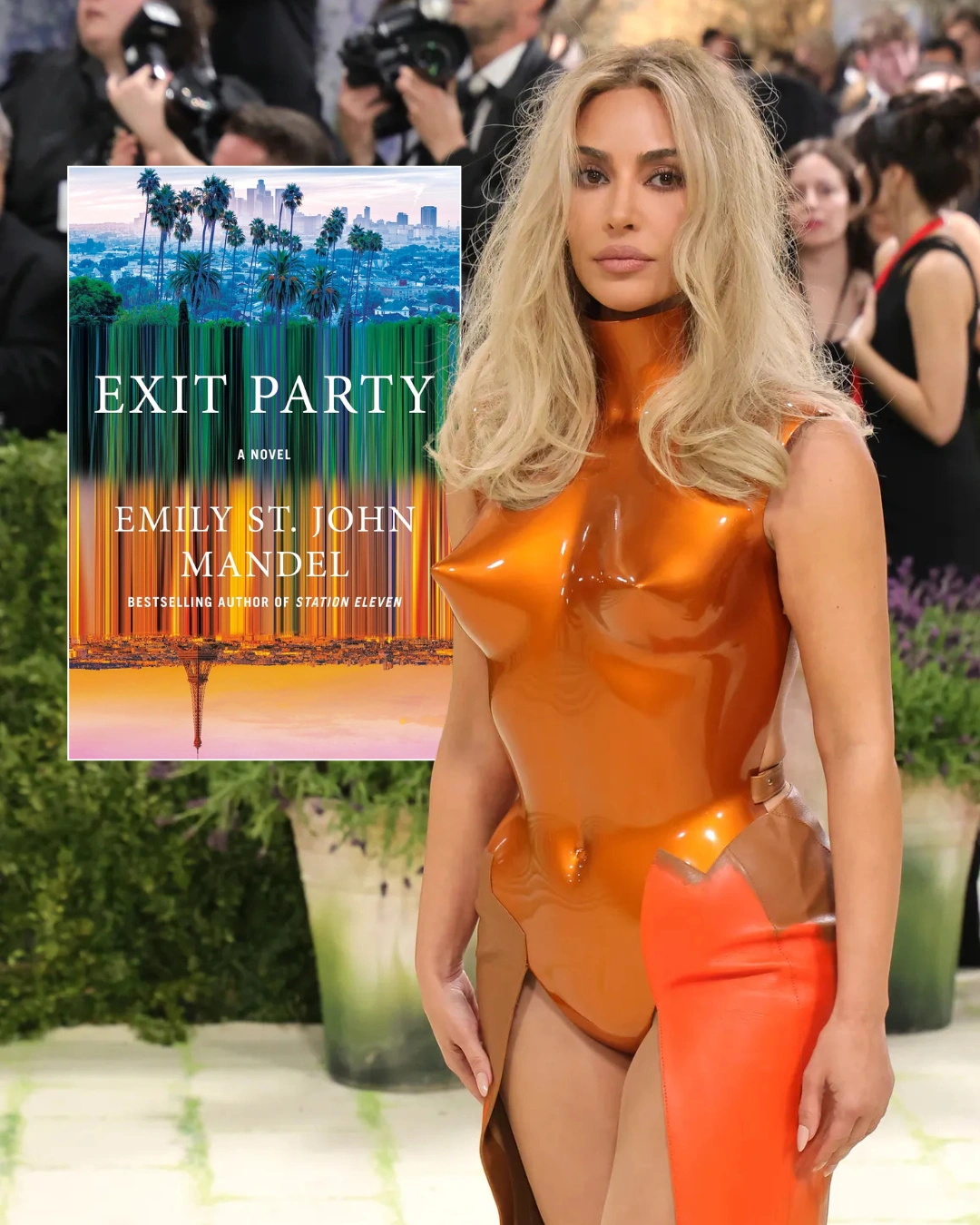 Exit Party by Emily St. John Mandel / Kim Kardashian in Allen Jones and Whitaker Malem